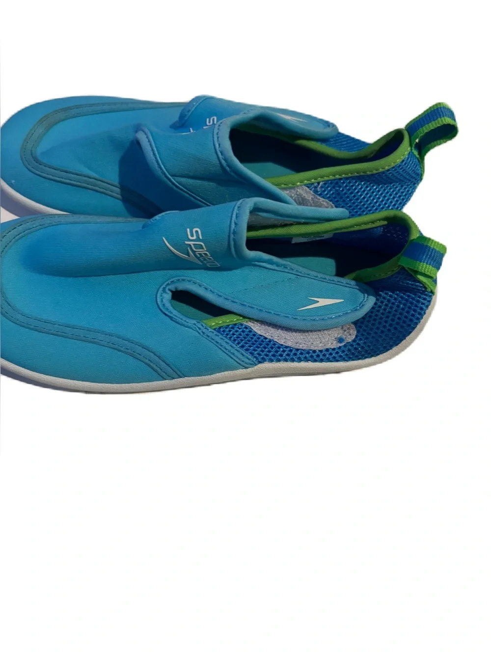 Speedo Turquoise and Lime Slip-On Water Shoes
